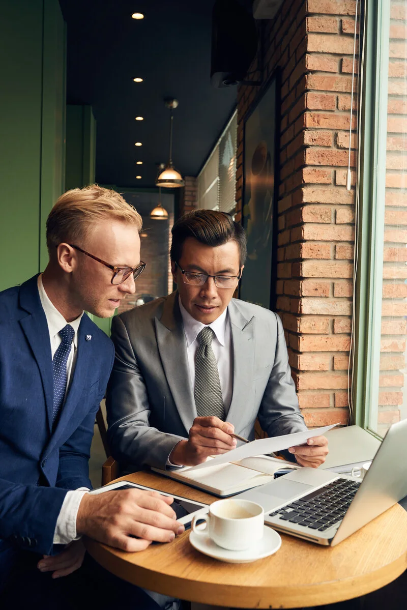 Tax records prepared for a consultation
